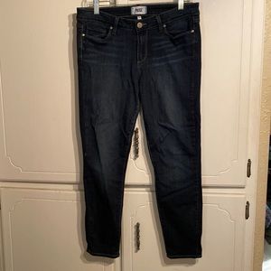 Paige ankle jeans dark wash